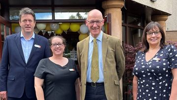 Deputy First Minister of Scotland joins Summer Celebration at Catmoor House Care Home